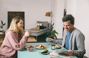 Couple Having Breakfast
